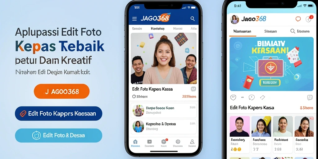 Antarmuka JAGO368 menampilkan alat edit foto kertas kaca yang mudah digunakan.