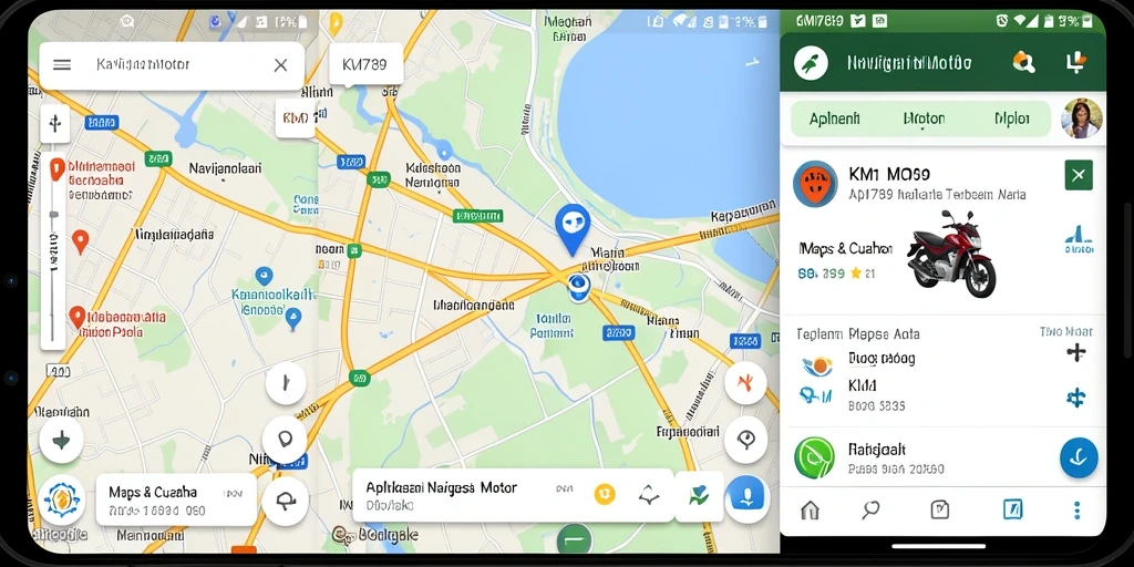 Tampilan antarmuka KM789 yang intuitif dan mudah digunakan.