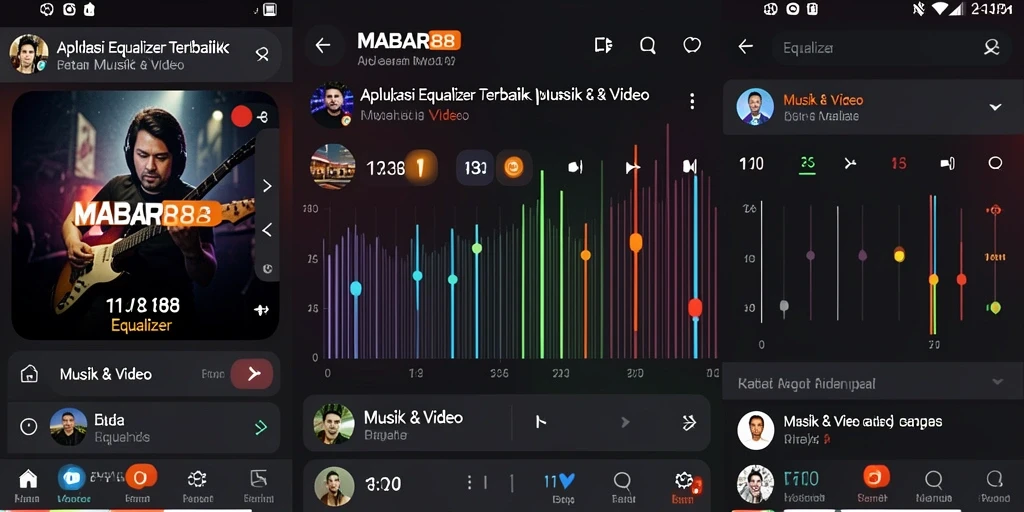 Antarmuka MABAR88 menampilkan kontrol Equalizer yang sederhana dan efektif.