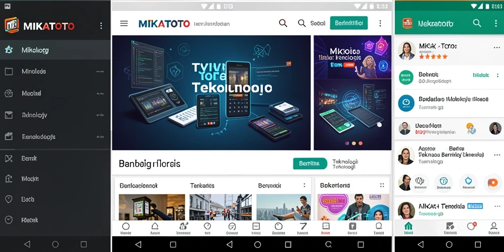 Tampilan antarmuka utama MIKATOTO yang modern dan informatif.