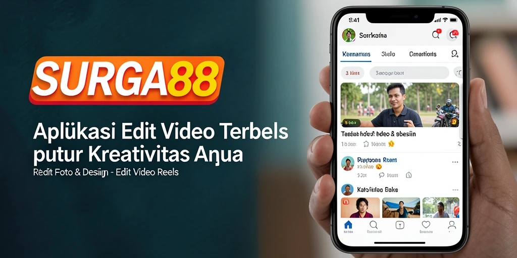 Antarmuka SURGA88 untuk edit video reels yang menarik dan mudah digunakan.