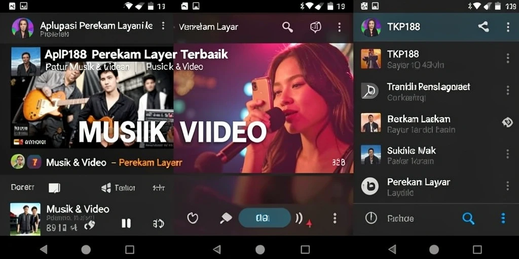 Tampilan antarmuka aplikasi Perekam Layar TKP188 yang user-friendly.